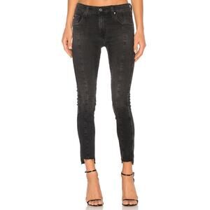 AG Adriano Goldschmied Farrah Seamed Skinny Jeans 13 Year Dusty Black Womens 27R